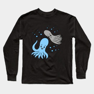 Cute cartoon octopus Long Sleeve T-Shirt